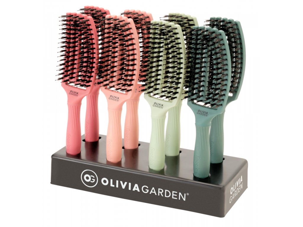 Olivia Garden FingerBrush Fall Sage - plochý kartáč