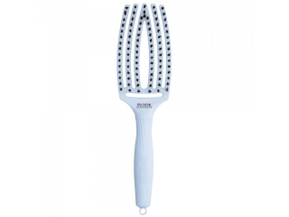 Olivia Garden FingerBrush Bloom Pastel Blue - plochý kartáč
