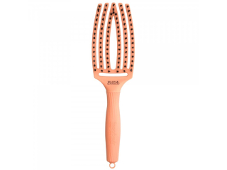 Olivia Garden FingerBrush Bloom Peach - plochý kartáč