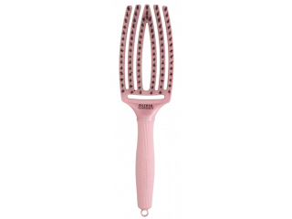 Olivia Garden FingerBrush Pearl Pink - plochý kartáč