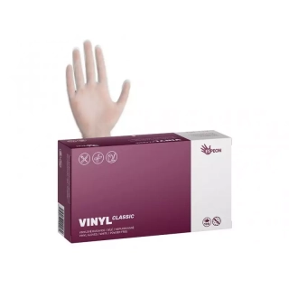 Vinylové rukavice bílé nepudrované S 100 ks